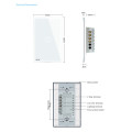 Écran tactile en verre électrique standard américain de la maison intelligente de Livolo avec interrupteur